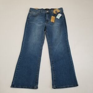 Curve Appeal High Rise Kick Ankle Flare Jeans 16/33 NWT